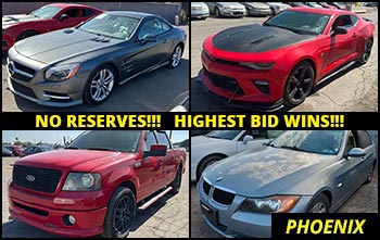 PHX No Reserve Passenger Vehicles Auction