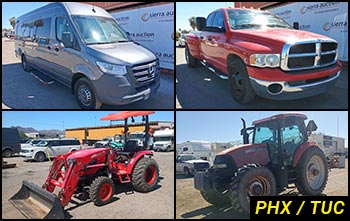 Southwest Regional Heavy Equipment Auctions in Arizona & Commercial Fleet Vehicle Auctions in Arizona