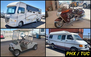 Public Auctions on Boats, RVs, Motorcycles, Carts in Arizona