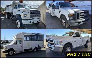 Southwest Regional Heavy Equipment Auctions in Arizona & Commercial Fleet Vehicle Auctions in Arizona