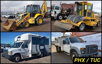 Southwest Regional Heavy Equipment Auctions in Arizona & Commercial Fleet Vehicle Auctions in Arizona