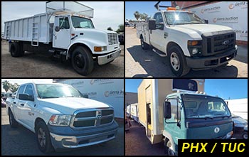 Southwest Regional Heavy Equipment Auctions in Arizona & Commercial Fleet Vehicle Auctions in Arizona