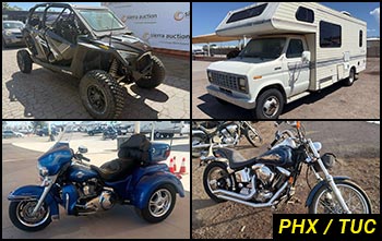 Public Auctions on Boats, RVs, Motorcycles, Carts in Arizona Public Auctions on Boats, RVs, Motorcycles, Carts in Arizona