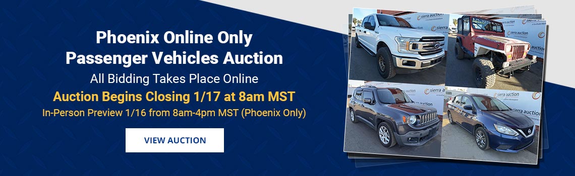 Image showing upcoming auction with link