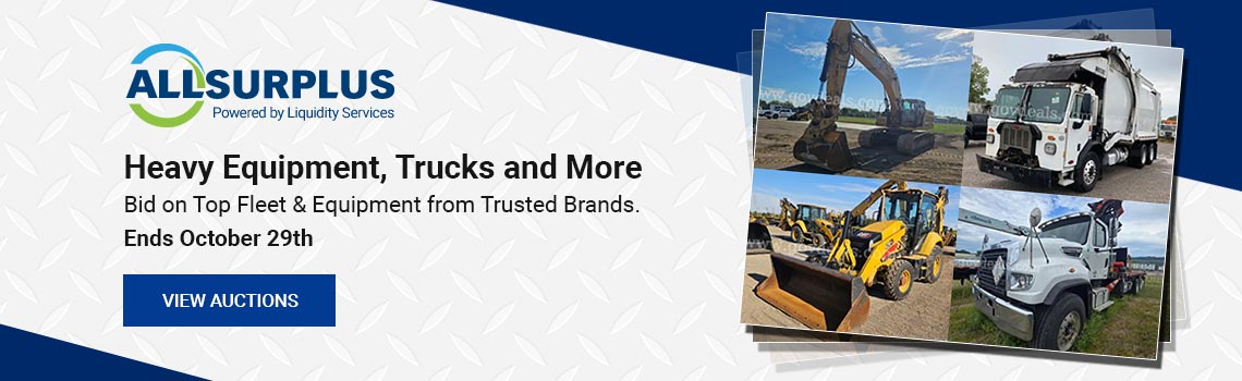 Heavy Equipment, Trucks & More - Bid on top fleet & equipment from trusted brands - Ends Oct 29th