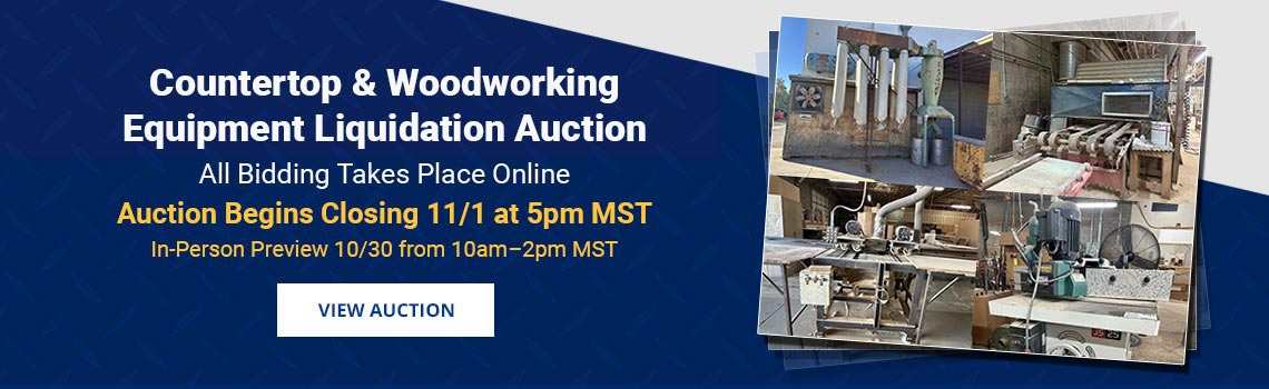 Composite Fabrication Equipment Liquidation Auction Begins Closing Sunday, November 1st