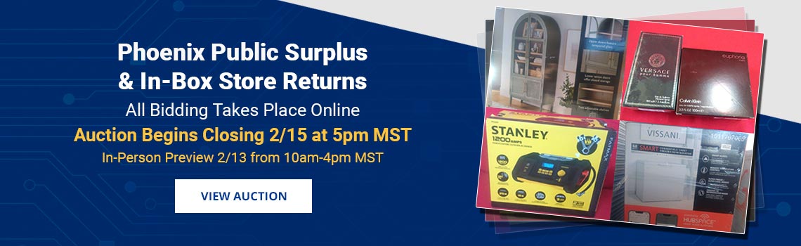 Image showing upcoming auction with link