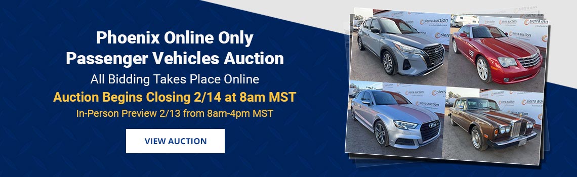 Image showing upcoming auction with link