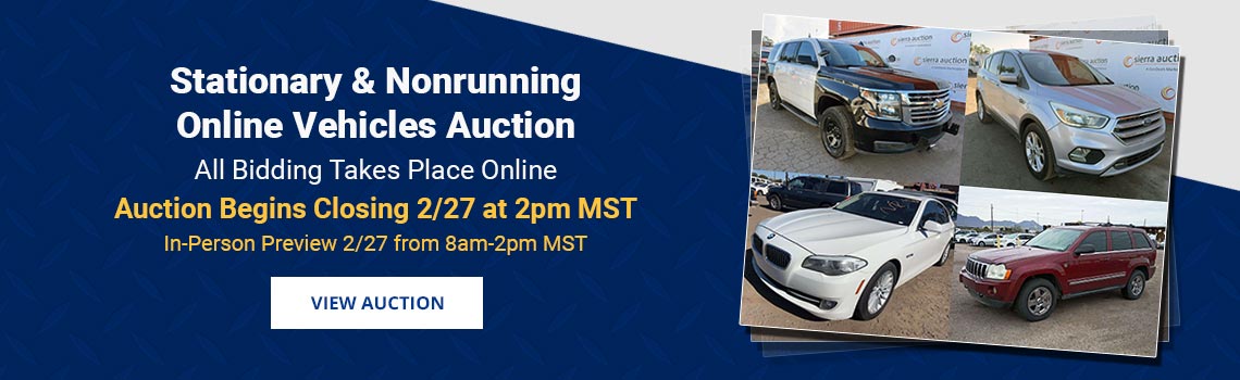 Image showing upcoming auction with link