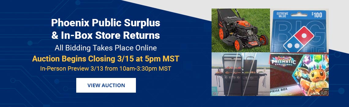 Image showing upcoming auction with link