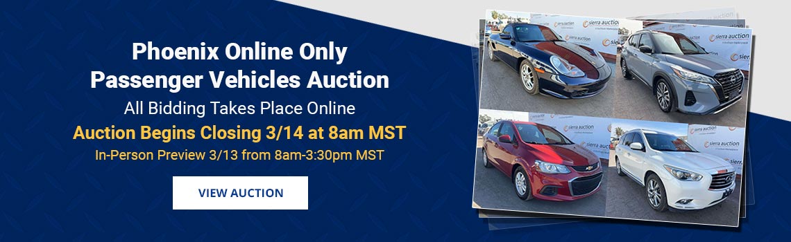 Image showing upcoming auction with link
