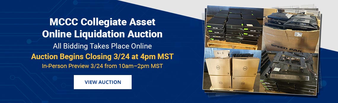 Image showing upcoming auction with link