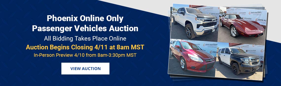 Image showing upcoming auction with link