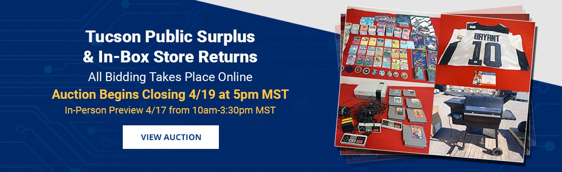 Image showing upcoming auction with link