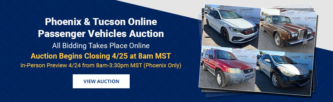 Image showing upcoming auction with link