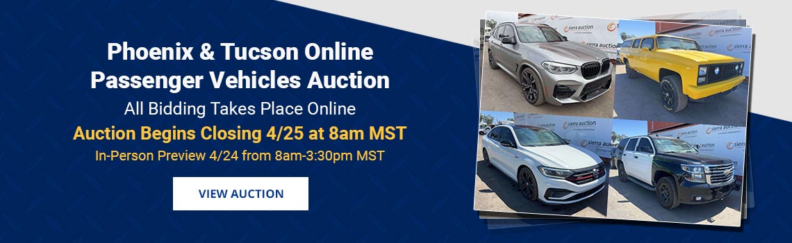 Image showing upcoming auction with link