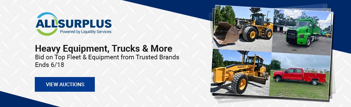 June’s Largest AllSurplus Heavy Equipment Auctions Now through Thursday, June 18th
