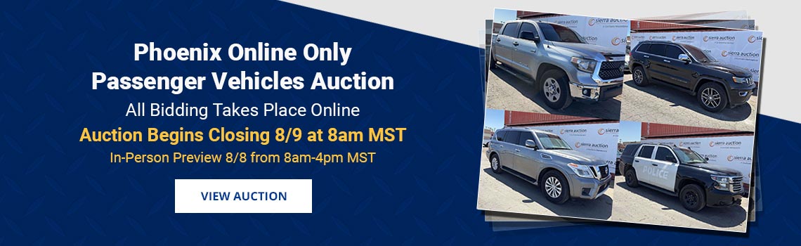 Image showing upcoming auction with link
